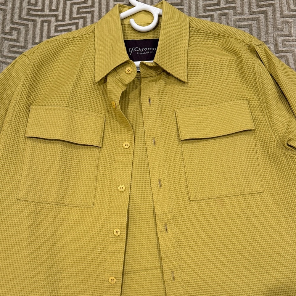 Yellow Button-Up Shirt
